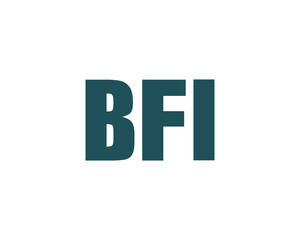 BFI logo design vector template. BFI logo design.