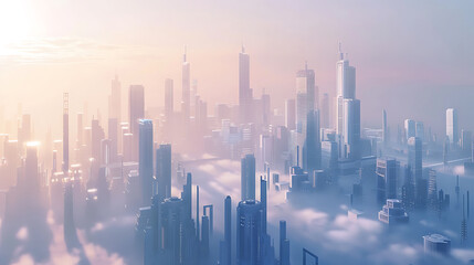 Fototapeta premium future city