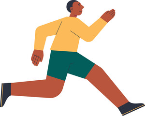 People Running Illustration