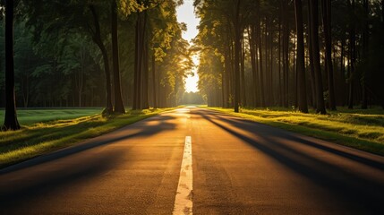 Fototapeta premium tranquility empty road