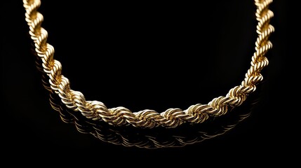 contemporary gold rope chain