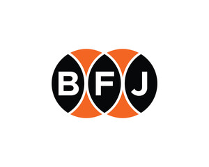 BFJ Logo design vector template. BFJ logo design.