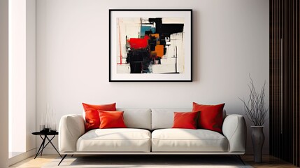 sleek interior design picture frame
