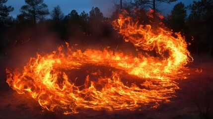 brush fire swirl