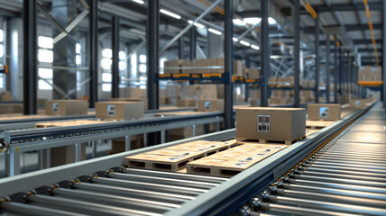 Fototapeta premium conveyor belt conveyor