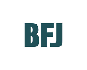 BFJ Logo design vector template. BFJ logo design.