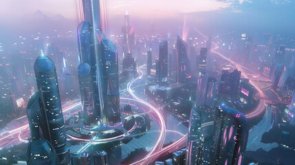 future city skyline