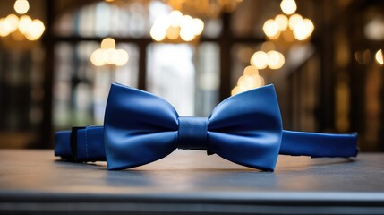 tie blue bow