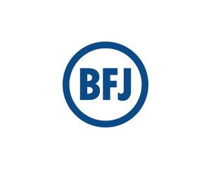 BFJ Logo design vector template. BFJ logo design.