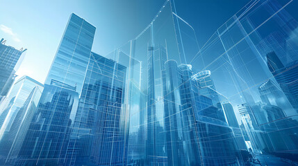 Fototapeta premium future city