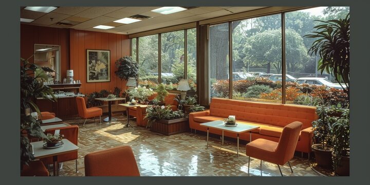 Retro and Vintage Cafe Vibes Elegance  Interior Design