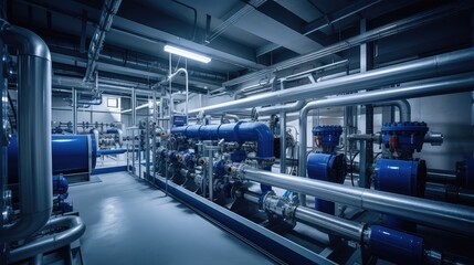 Obraz premium technology sewage water treatment plant