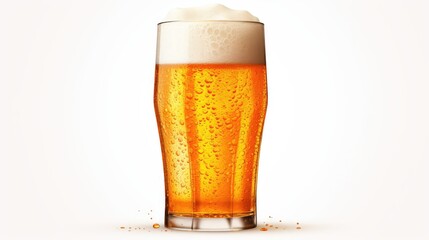 bubbles beer pint illustration
