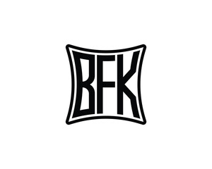 BFK logo design vector template. BFK logo design.