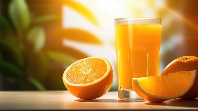 glass an orange