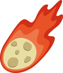 Flame Meteor Illustration