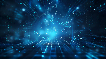 futuristic technology blue background tech wallpaper internet data digital business background 