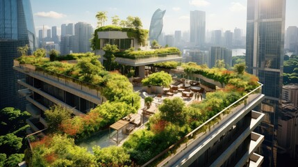 rooftop green city