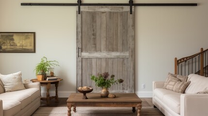 vintage old barn door