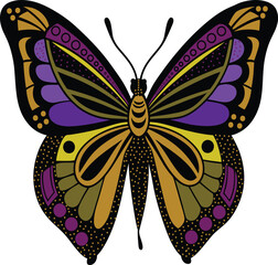 Butterfly vector illustration can be print t-shirt,kids shirt,Apparels or anything, any surfaces