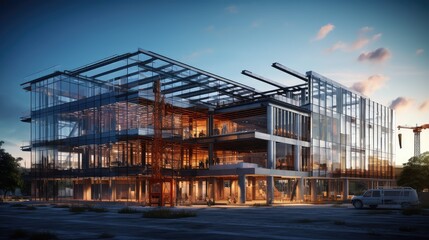 contemporary commercial office building