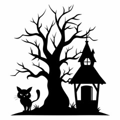Dead Halloween Trees SVG, Dead Trees Bundle Svg,