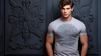 ailored gray t shirt