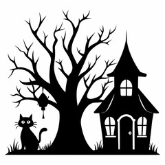 Dead Halloween Trees SVG, Dead Trees Bundle Svg,