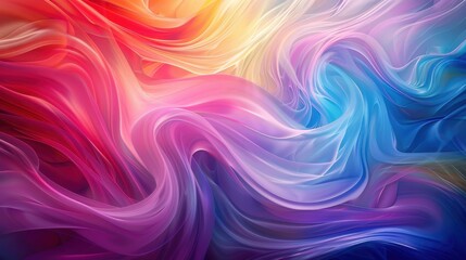 Obraz premium Swirling waves of vibrant colors blending into each other