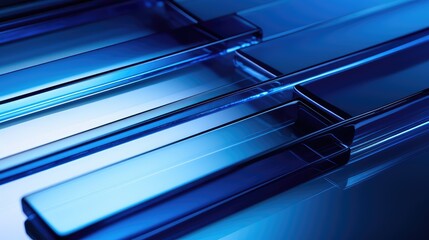 Obraz premium smooth blue glass texture