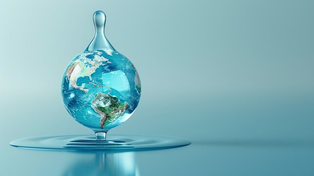 Earth in a Water Drop.