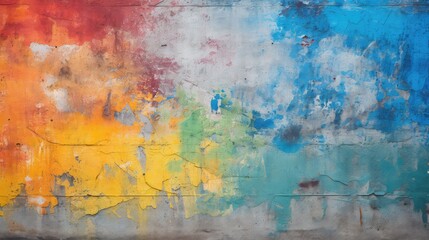 Obraz premium flaking colorful grunge texture