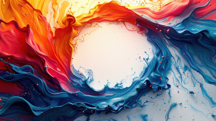 Energetic Paint Splashes Design