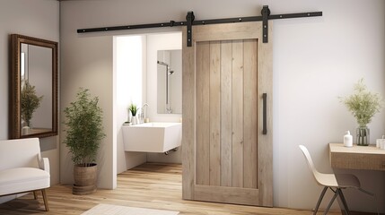 glass sliding barn door