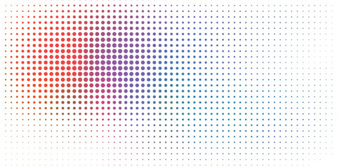 Rainbow dots border on white background vector illustration