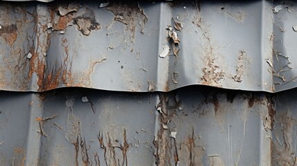 Naklejka premium damage roofing sheet metal