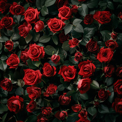 red roses background