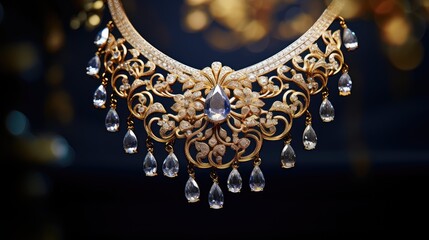 Obraz premium luxury gold and silver jewelry