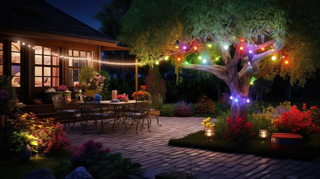 led backyard light