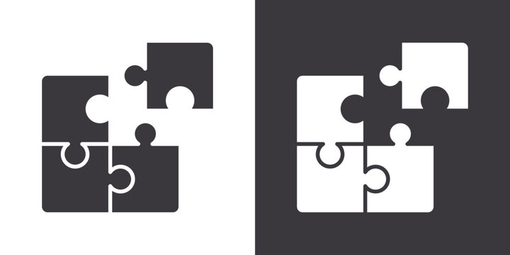 compatibility icon Flat set in black and white color outline vector