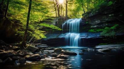 Naklejka premium foliage blue ridge parkway spring