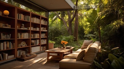 Fototapeta premium seating library house