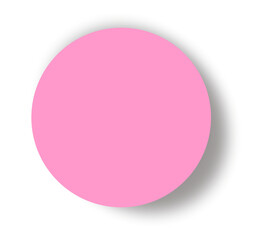 pink circle with shadow