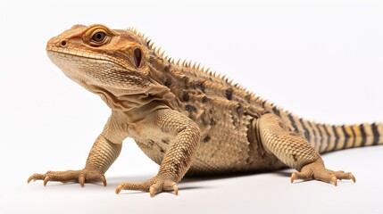 Obraz premium textured lizard white background