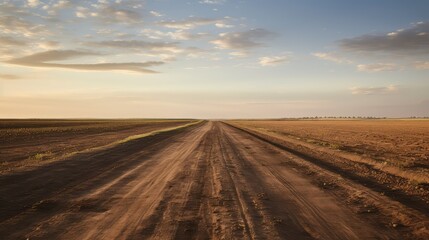 Naklejka premium trucks dirt road