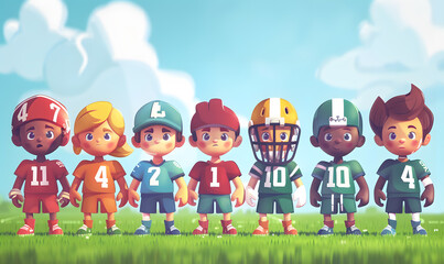 Fototapeta premium football-themed graphic and photo for advertising