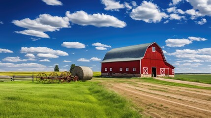 Obraz premium agriculture agricultural barn