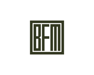 BFM logo design vector template. BFM logo design.