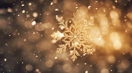 magical gold snowflake