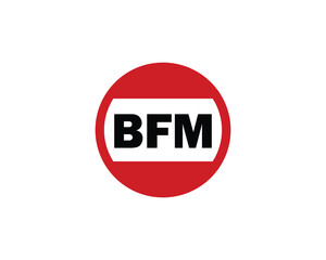BFM logo design vector template. BFM logo design.